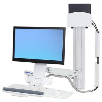 ERGOTRON STYLEVIEW SIT-STAND COMBO SYS BRIGHT WHITE TEXTURE CRTS (45-273-216 $DEL)