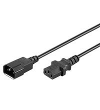 WENTRONIC Power kabel 1,0 meter fra PC til Skærm (NK 100 S-100 1m BLACK)