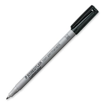 STAEDTLER Lumocolor OHP Pen Non-Permanent Medium 1.0mm Line Black (Pack 10) - 315-9 (315.9)