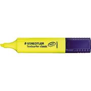 STAEDTLER Textsurfer Classic Highlighter Pen Chisel Tip 1-5mm Line Yellow (Pack 10) - 364-1