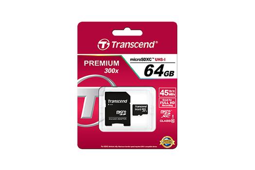 TRANSCEND 64GB MICROSDXC CLASS10 (TS64GUSDXC10)