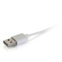 C2G 1m USB A to Lightening Cable White