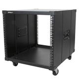 StarTech 9U Open Frame Rack with Wheels - 4 Post 23" Deep Portable Open Frame Cabinet for 19" Network, Data & Server Equipment - 220 lbs capacity (RK960CP) - rack - 9U (RK960CP)