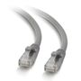 C2G G Cat5e Booted Unshielded (UTP) Network Patch Cable - Patch cable - RJ-45 (M) to RJ-45 (M) - 1 m - UTP - CAT 5e - molded, snagless, stranded - grey
