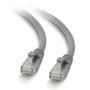 C2G G Cat5e Booted Unshielded (UTP) Network Patch Cable - Patch cable - RJ-45 (M) to RJ-45 (M) - 1 m - UTP - CAT 5e - molded, snagless, stranded - grey
