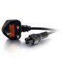 C2G Cbl/0.5m BS 1363 to IEC 60320 C5 PwrCord