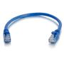 C2G Cat5e Booted Unshielded (UTP) Network Patch Cable - Patch-kabel - RJ-45 (hane) till RJ-45 (hane) - 50 m - UTP - CAT 5e - formpressad,  hakfri, tvinnad - blå (83171)