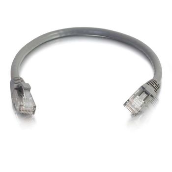 C2G Cat6 Booted Unshielded (UTP) Network Patch Cable - Patch-kabel - RJ-45 (hane) till RJ-45 (hane) - 2 m - UTP - CAT 6 - formpressad,  hakfri, tvinnad - grå (83368)