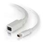 C2G 2m Mini DisplayPort Extension Cable M/F - White - DisplayPort-förlängningskabel - Mini DisplayPort (hona) till Mini DisplayPort (hane) - 2 m - vit (84414)