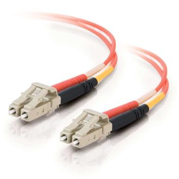 C2G LC-LC 50/125 OM2 Duplex Multimode PVC Fiber Optic Cable (LSZH) - Nätverkskabel - LC multiläge (hane) till LC multiläge (hane) - 20 m - fiberoptisk - duplex - 50/125 mikron - OM2 - halogenfri - orange (85502)