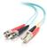 C2G LC-ST 10Gb 50/125 OM3 Duplex Multimode PVC Fiber Optic Cable (LSZH) - Nätverkskabel - ST-läge (multi-mode) (hane) till LC multiläge (hane) - 1 m - fiberoptisk - duplex - 50/125 mikron - OM3 - halogenf