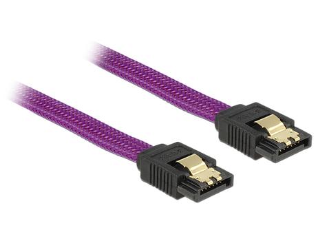 DELOCK SATA 6 Gb/s Cable 30 cm violet (83690)