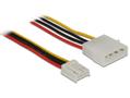 DELOCK Cable Power 4 pin male > 4 pin fl