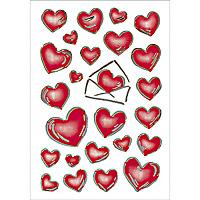 HERMA Sticker Decor hearts & letters (3509*10)