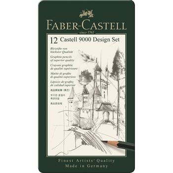 FABER-CASTELL Faber-Castel Design Set 9000, 5B-5H, 12 kynää (119064)