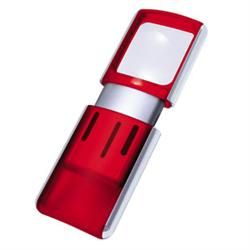 WEDO Förstoringsglas med LED-belysning röd (2717502)
