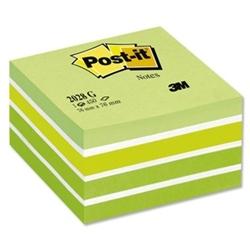 3M Post-it Notes kubusblok 76x76 pastelgrøn (2028G)
