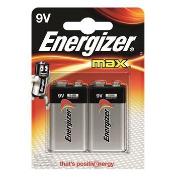 ENERGIZER Battery 9V Max 2-pak (7638900410280)