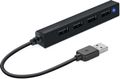 SPEEDLINK - SNAPPY SLIM USB Hub, 4-Port, USB 2.0, Passive, Black (SL-140000-BK)