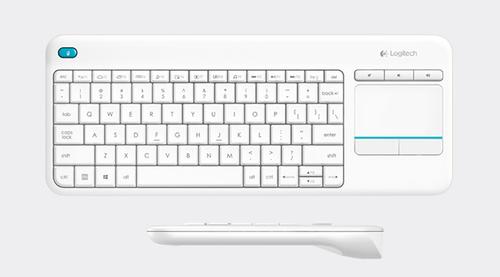LOGITECH K400 Plus Wireless Touch Keyboard white - Nordic Layout (PAN) (920-007142)