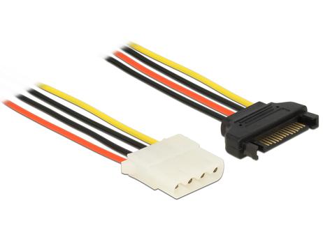DELOCK Power Cable SATA 15 pin male > 4 pin female 20 cm (60136)