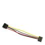 INTER-TECH 15 pin Serial ATA strøm (female) - 4-PIN intern strøm (male) 15cm