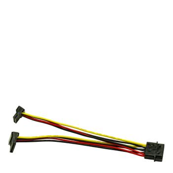 INTER-TECH 4-PIN intern strøm (male) - 15 pin Serial ATA strøm (female) 15cm (88885307)