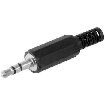 Coferro Cables Audio minijack 3,5mm han, plast, 1 stk med loddeterminal stereo (233012)