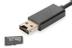 EDNET OTG USB 2.0 Sync/Chrg Cable w intl Micro SD slot Factory Sealed
