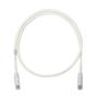PANDUIT Cat 6A U/UTP LSZH hvit  1,5 met. 28AWG uskjermet patchkabel, 4,7mm diamet