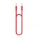 CYGNETT Nylon braided 3_5mm to 3_5mm AUX cable 1_0m 4_2mm _ /Red