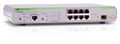 Allied Telesis 8 x  10/ 100/ 1000Mbps port managed switch with 1 SFP uplink slot, Fixed AC power supply, RJ45 Console
