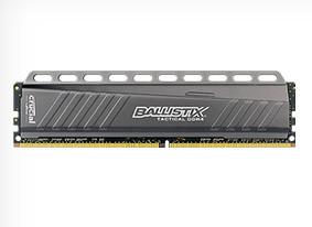 Crucial Ballistix Tactical - DDR4 - 4 GB - DIMM 288-pin - 2666 MHz / PC4-21300 - CL16 - 1.2 V - ikke-bufret - ikke-ECC (BLT4G4D26AFTA)