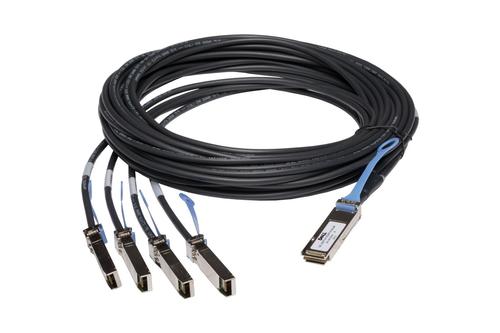 DELL EMC 40GbE (QSFP+) to 4 x 10GbE SFP+ Passive Copper Breakout Cable 0.5M (470-13546)