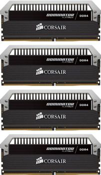 CORSAIR 16GB RAMKit 4x4GB DDR4 3200MHz 4x288 Dimm Unbuffered 16-18-18-36 Dominator Platinum 1,35V (CMD16GX4M4C3200C16)