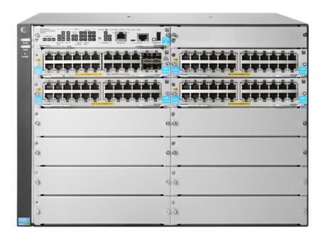 Hewlett Packard Enterprise HPE Aruba 5412R 92GT PoE+ / 4SFP+ (No PSU) v3 zl2 - switch - 92 porter - Styrt - rackmonterbar (JL001A)