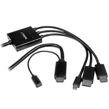 STARTECH "HDMI, DisplayPort or Mini DisplayPort to HDMI Converter Cable - 2 m" (DPMDPHD2HD)