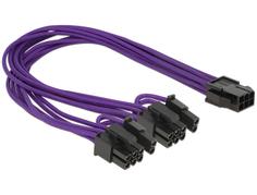 Delock strømadapter - 8-pins PCIe-strøm (6+2) til 6-pins PCIe-strøm - 30 cm