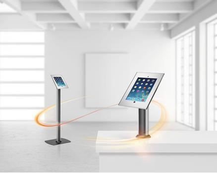 VOGELS PTS 1213 Tablock Sølv / sort med hjemknapp. Passer til iPad 9.7 (2017/ 2018),  iPad Air 2, iPad Air (PTS1213)