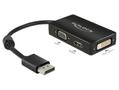 DELOCK Adapter DP male - VGA/HDMI/DVI female black