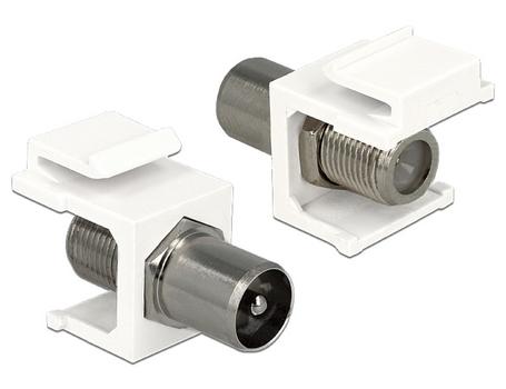 DELOCK Keystone F Buchse -> IEC Stecker (86362)
