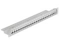 DELOCK Patchpanel 1HE 24 Keystone Ports grau (43302)