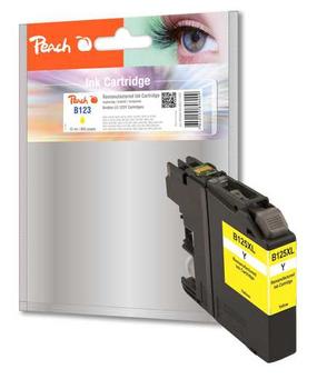 PEACH Tintenpatrone gelb Brother LC-123 Comp. (PI500-84)