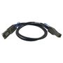 QNAP Mini SAS cable 12GB/s to 6GB/s Overgangskabel for 12Gb/s SAS  for 6Gb/s SAS, SFF-8644 to SFF-8088