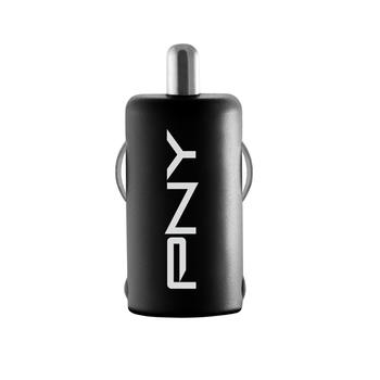 PNY SINGLE USB CAR CHARGER BLACK 5 VOLT DC OUTPUT AT 2.4A CHAR (P-P-DC-UF-K01-RB)
