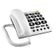 DORO Phone Easy Hvit Analog Bordtelefon, med store taster