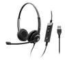 SENNHEISER WIRED BINAURAL HEADSET,USB CONNECTIVITY AND IN-LINE CALL CONTROL MS