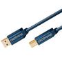 CLICKTRONIC USB 3.0 kabel, Type A han / Type B han - Casual - blå - 1,8 m.