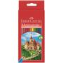 FABER-CASTELL Värikynäsarja FC Castle 164075 12 väriä/pakk. 6-kulmainen