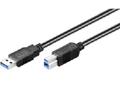MICROCONNECT USB 3.0 USB-kabel 5m Sort